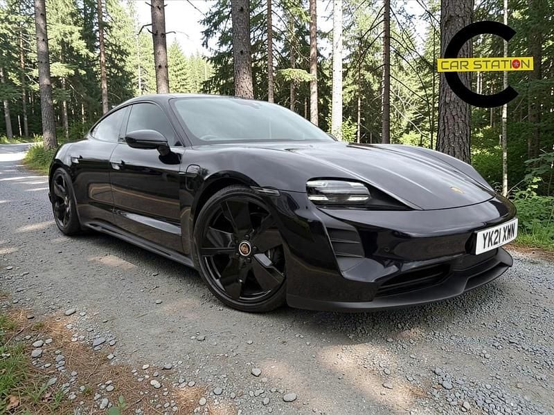 Used Porsche Taycan Performance Package 350 kW (476 HP) 2021 Black Sedan