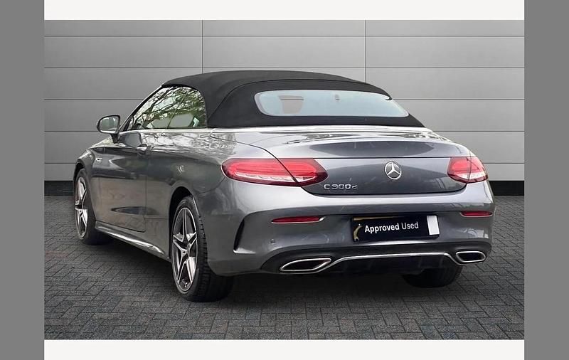 Used Mercedes C300 AMG line 245 HP (180 kW) 2021 Grey Cabriolet