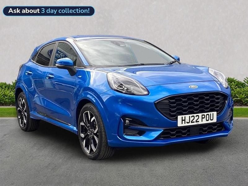 Blue Used 2022 Ford Puma Gen-E ST-Line X Hatchback | £16,199 (Fair price) - Image 1/4
