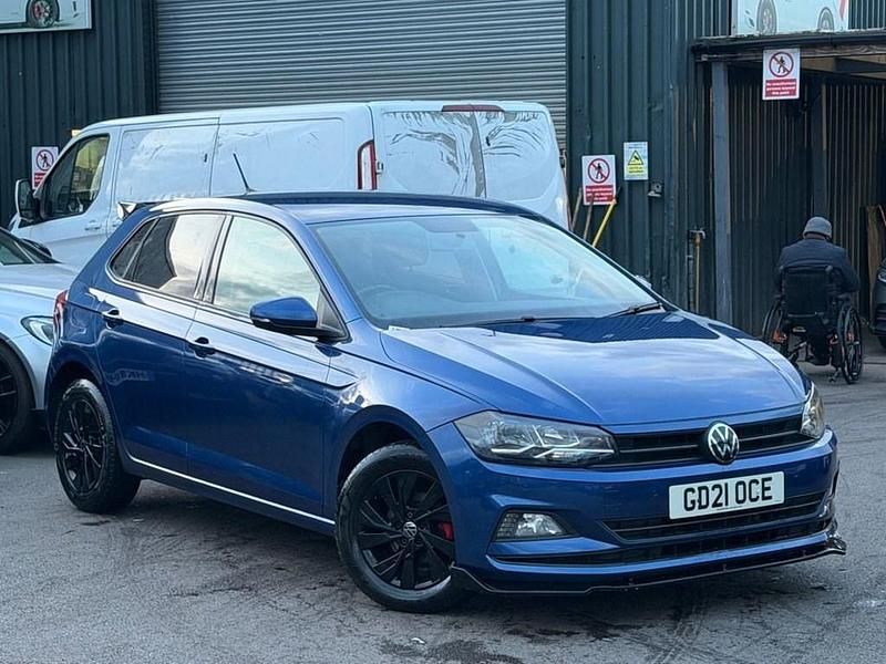 Used VW Polo Match 95 HP (69 kW) 2021 Blue Hatchback