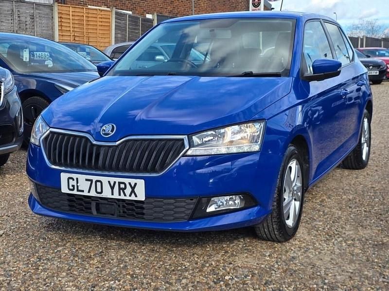 Used Skoda Fabia SE 60 HP (44 kW) 2020 Blue Hatchback