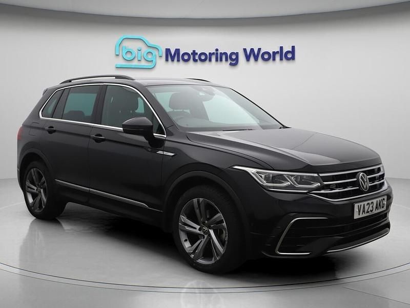 Black Used 2023 VW Tiguan R-line Edition SUV | £25,900 (Fair price) - Image 1/4