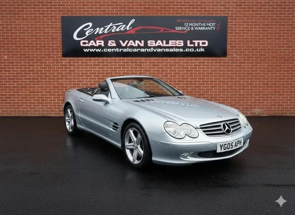 Used Mercedes SL350 245 HP (180 kW) 2005 Silver Cabriolet