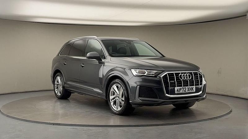 Daytona gray pearl effect/daytona gray pearl effec Used 2022 Audi Q7 S-Line SUV | £38,700 (Good price) - Image 1/4