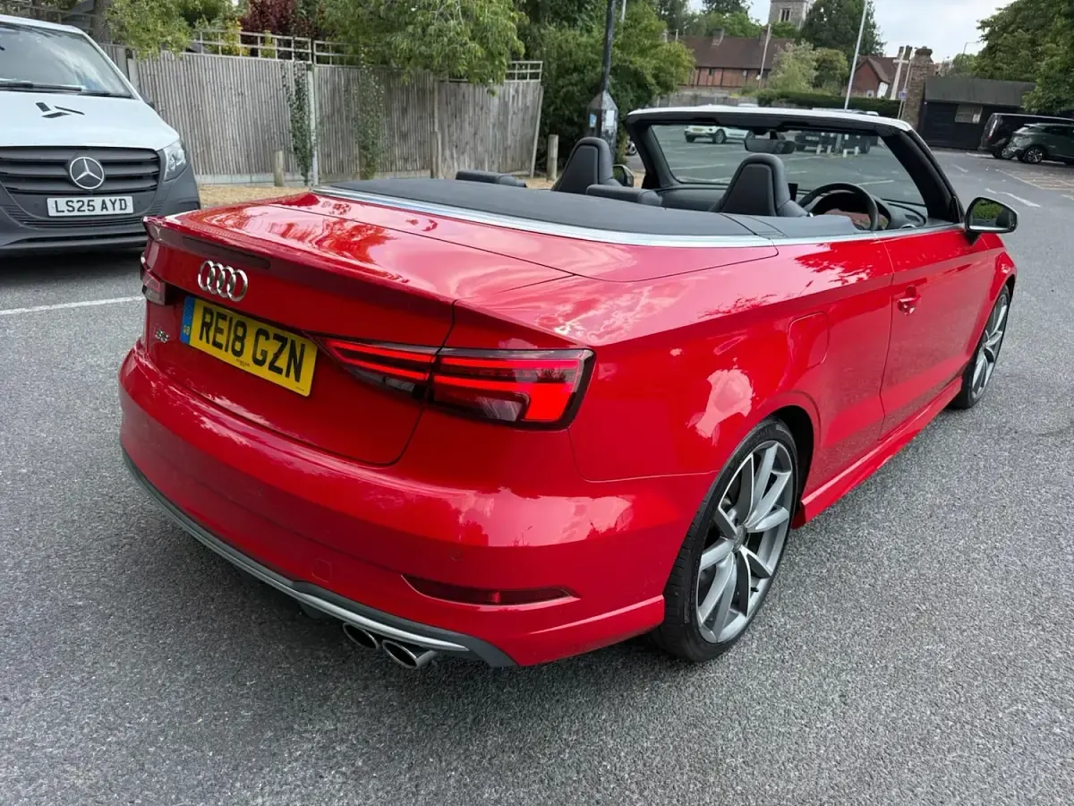 Used Audi S3 Cabriolet Advanced 2018 Red Cabriolet