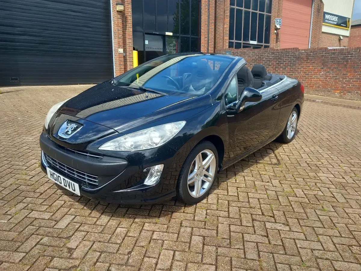 Used Peugeot 308 CC 150 HP (110 kW) 2010 Black Cabriolet