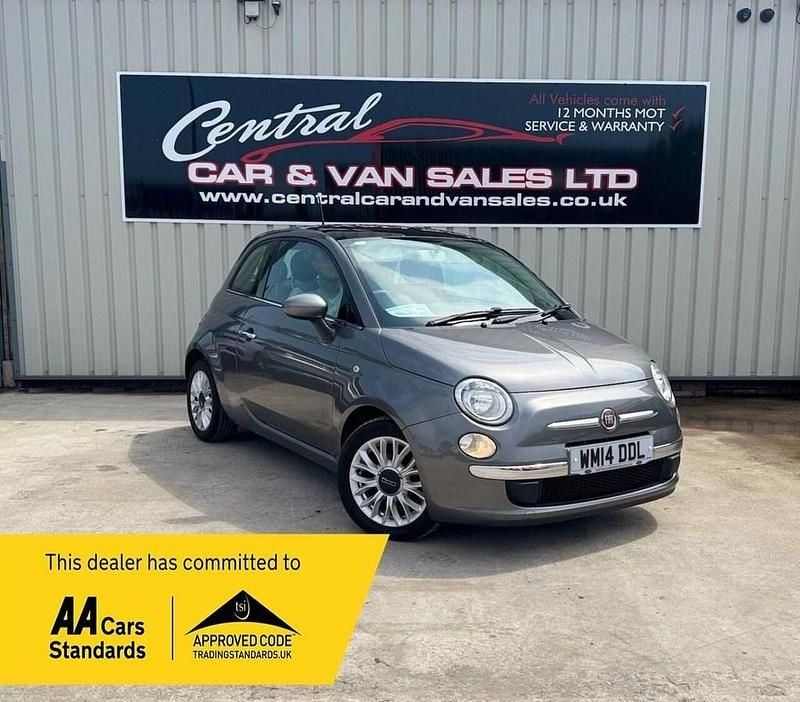 Grey Used 2014 Fiat 500 Lounge Hatchback | £3,690 (Fair price) - Image 1/4