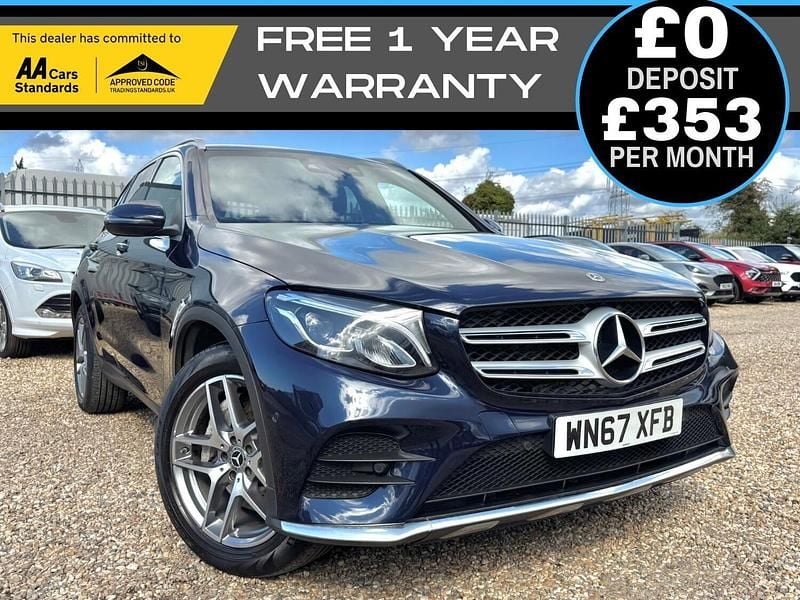 Blue Used 2017 Mercedes GLC350 AMG line SUV | £17,990 (Fair price) - Image 1/4