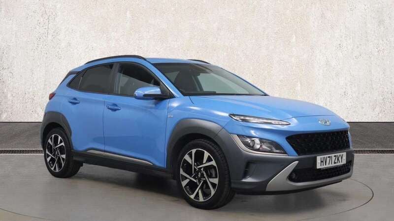 Blue Used 2021 Hyundai Kona Premium SUV | £15,091 (Fair price) - Image 1/4