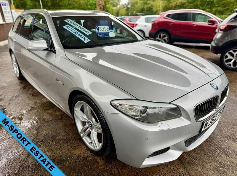 Silver Used 2012 BMW 520 M Sport Estate | £6,995 (Fair price) - Image 1/4