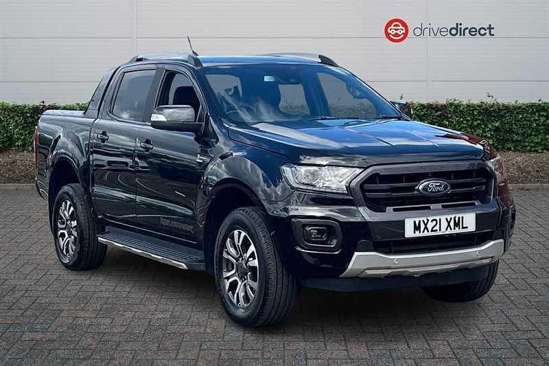 Black Used 2021 Ford Ranger Wildtrack Pickup | £16,500 (Good price) - Image 1/4