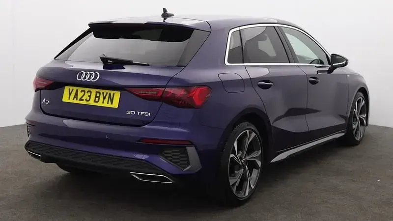 Used Audi A3 Sportback S-Line 110 HP (80 kW) 2023 Blue Hatchback