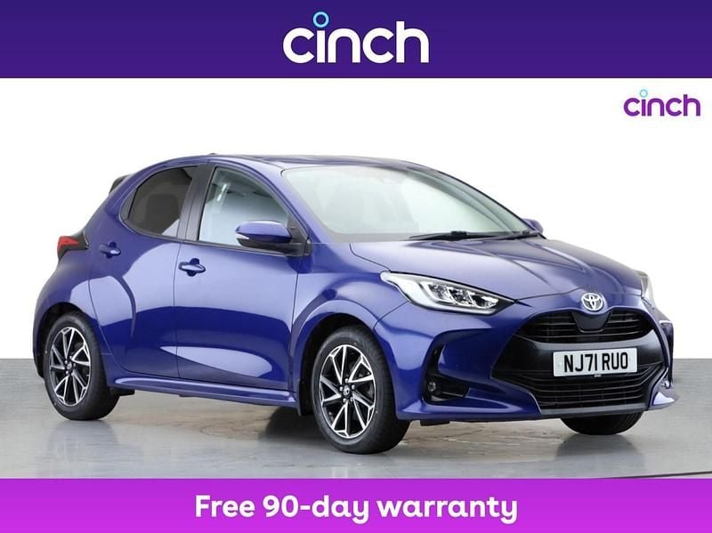 Blue Used 2021 Toyota Yaris Hybrid Design Hatchback | £15,549 (Good price) - Image 1/3