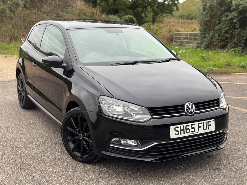 Black Used 2015 VW Polo Design Hatchback | £5,903 (Fair price) - Image 1/3