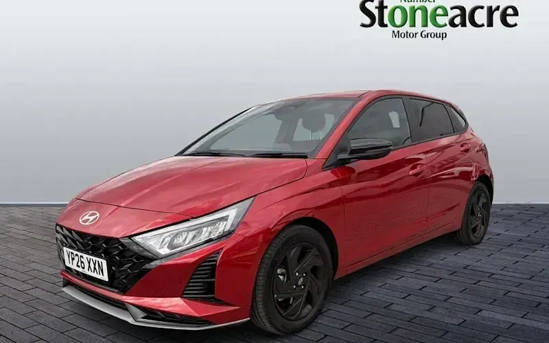 Used Hyundai i20 Blackline 90 HP (66 kW) 2026 Red Hatchback