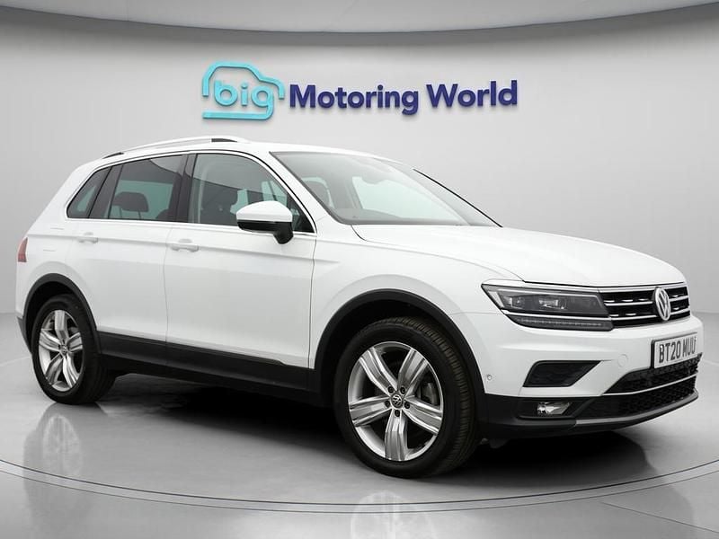 White Used 2020 VW Tiguan SEL SUV | £17,900 (Good price) - Image 1/4
