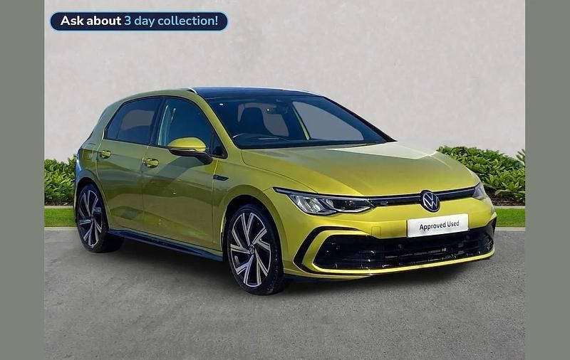 Used VW Golf VIII R-line 147 HP (108 kW) 2022 Yellow Hatchback