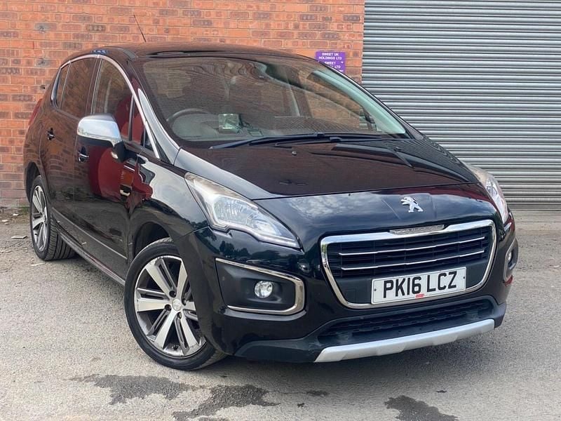 Black Used 2016 Peugeot 3008 Allure Hatchback | £4,295 (Good price) - Image 1/3