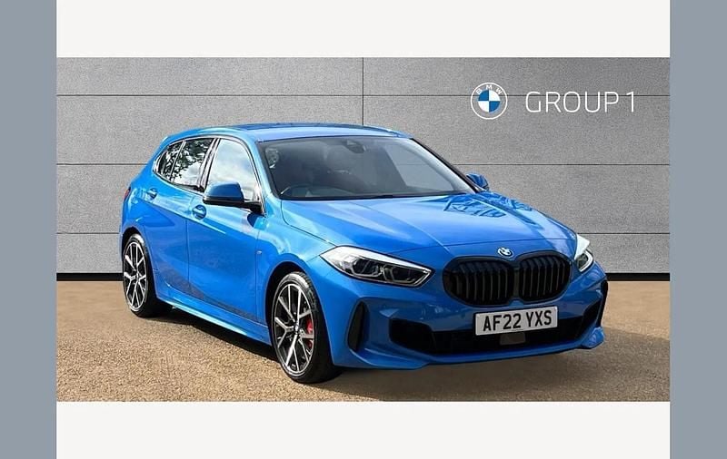 Used BMW 128 Shadowline 265 HP (194 kW) 2022 Blue Hatchback
