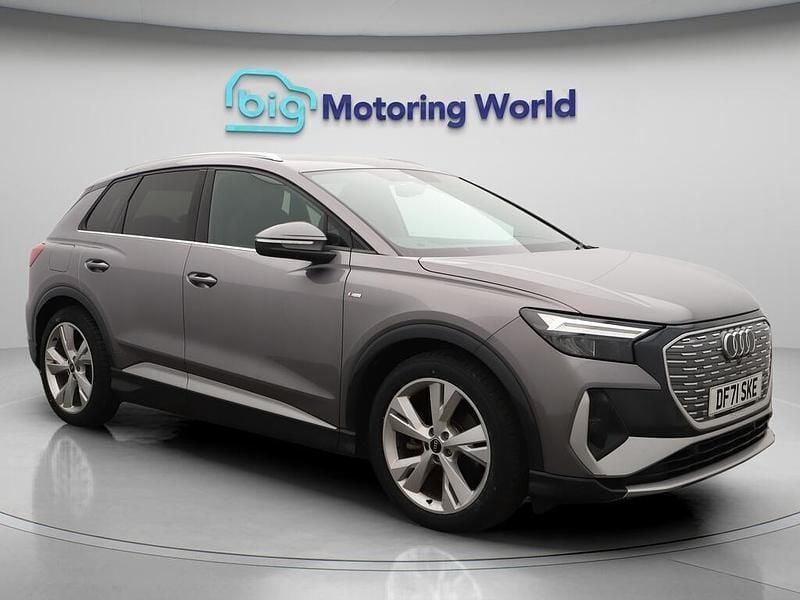 Grey Used 2022 Audi Q4 e-tron S-Line SUV | £21,700 (Good price) - Image 1/4