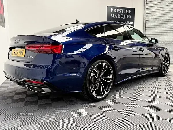 Used Audi A5 S-Line 190 HP (139 kW) 2023 Blue Coupe