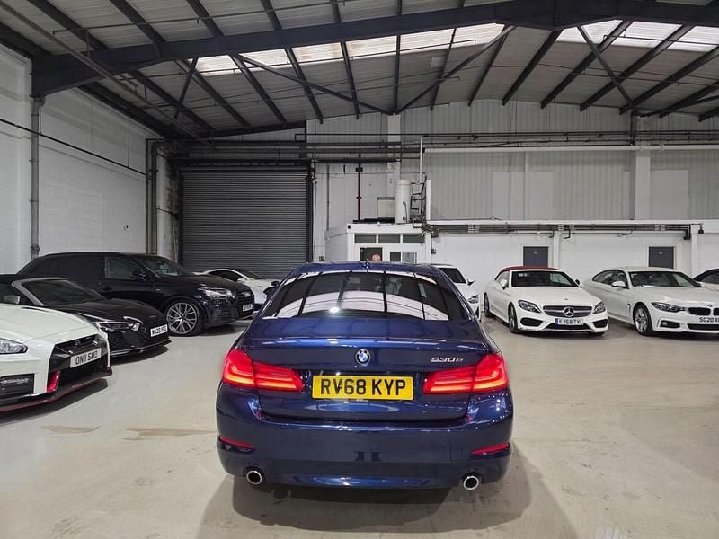 Used BMW 530e Comfort Edition 2018 Blue Sedan