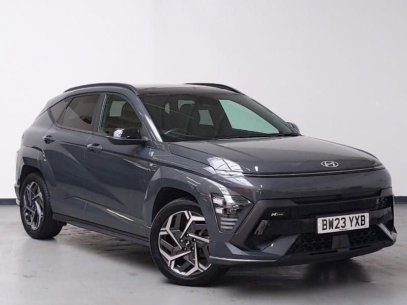 Grey Used 2023 Hyundai Kona N Line SUV | £25,498 (Expensive) - Image 1/4