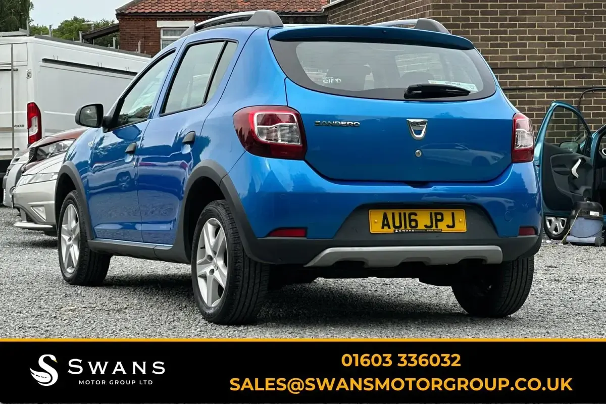 Used Dacia Sandero Ambiance 90 HP (66 kW) 2016 Blue Hatchback