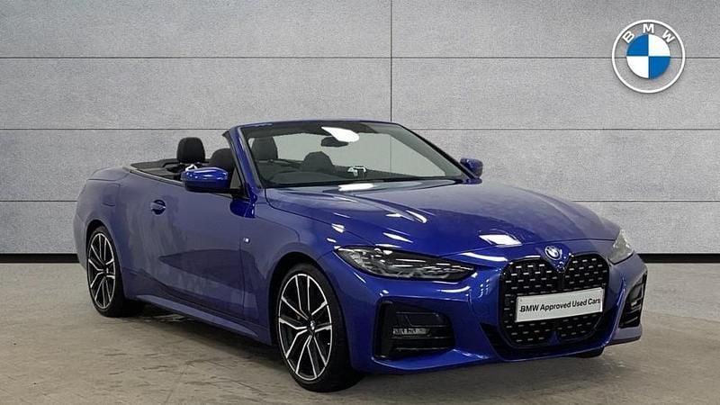 Blue Used 2022 BMW 420 M Sport Cabriolet | £32,995 (Fair price) - Image 1/4