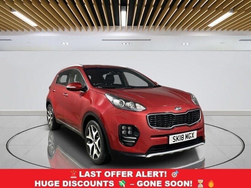 Red Used 2018 Kia Sportage GT-Line SUV | £12,849 (Good price) - Image 1/3