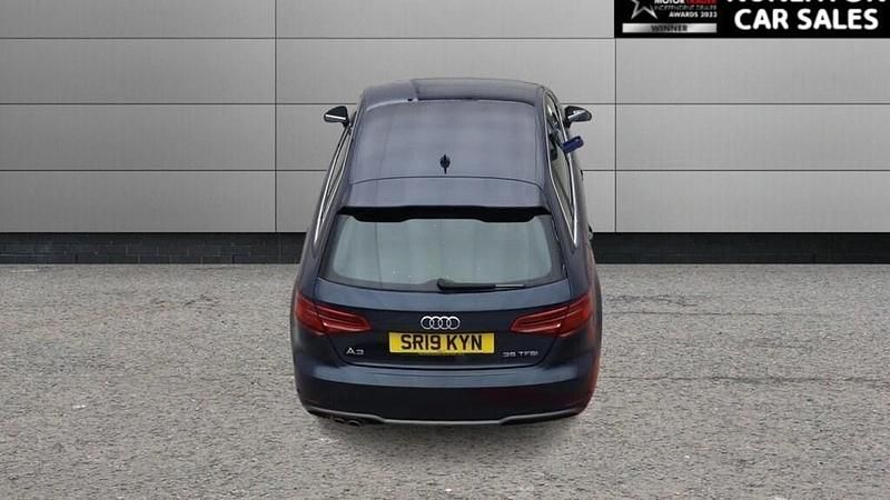 Used Audi A3 Sportback S-Line 150 HP (110 kW) 2019 Blue Hatchback