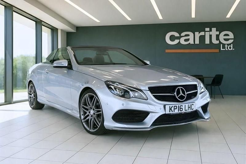 Silver Used 2016 Mercedes E220 AMG line Cabriolet | £10,495 (Fair price) - Image 1/2