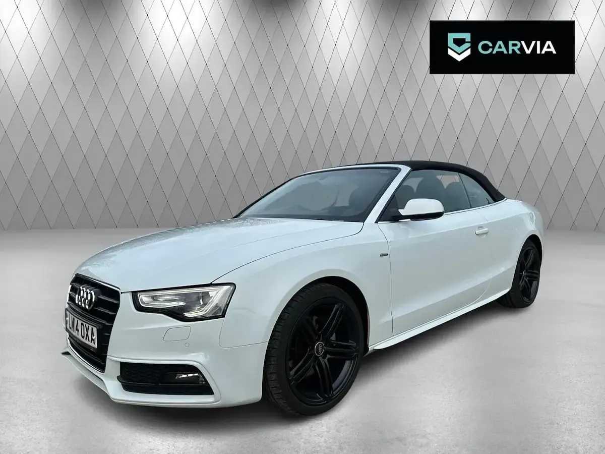 Used Audi A5 Cabriolet S-Line 177 HP (130 kW) 2014 White Cabriolet