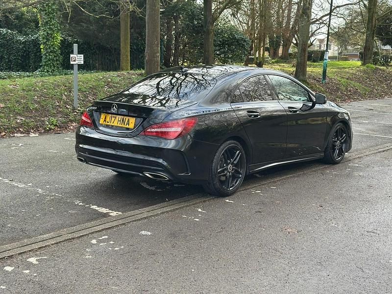 Used Mercedes CLA180 AMG line 122 HP (89 kW) 2017 Black Sedan