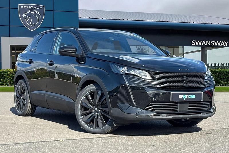 Black Used 2022 Peugeot 3008 GT SUV | £16,495 (Good price) - Image 1/4