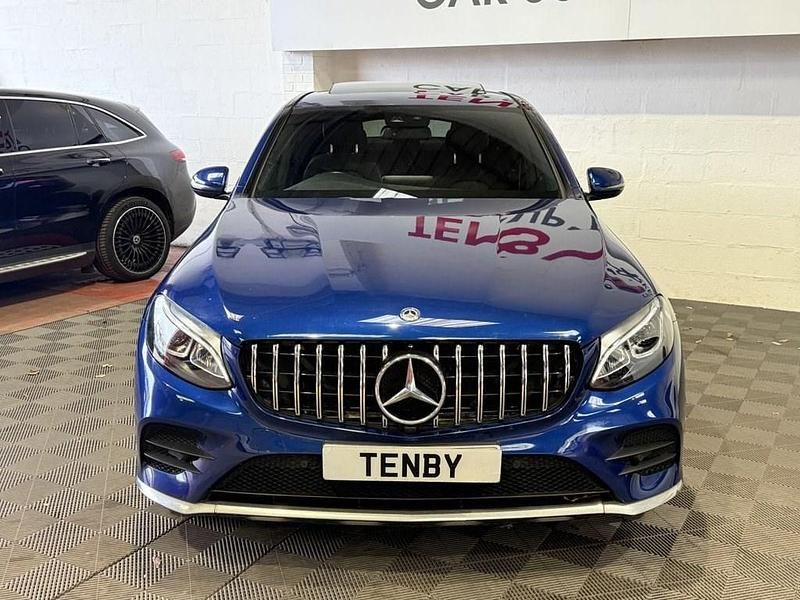 Used Mercedes GLC350 AMG line 258 HP (189 kW) 2017 Blue Coupe