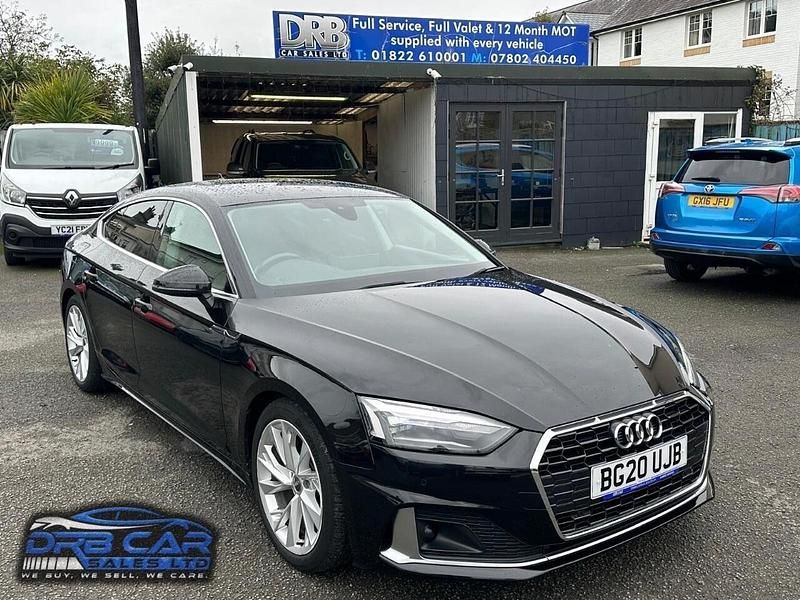 Black Used 2020 Audi A5 Sportback Sport Hatchback | £18,999 (Fair price) - Image 1/4