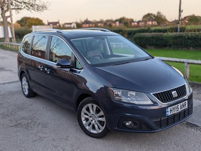 Blue Used 2015 Seat Alhambra SE MPV | £7,795 (Fair price) - Image 1/4