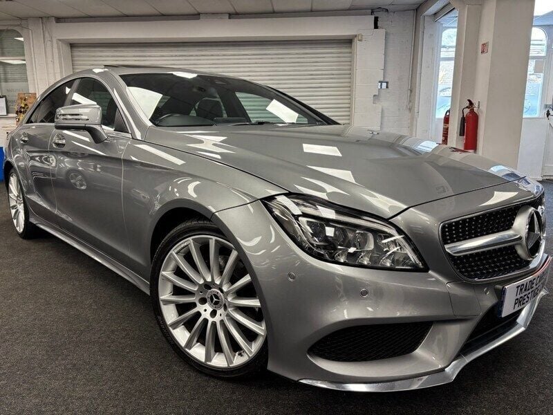Silver Used 2015 Mercedes CLS220 AMG Line Premium Coupe | £13,650 (Fair price) - Image 1/4