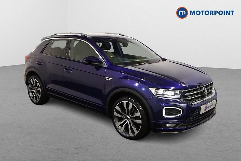 Used VW T-Roc R-line 150 HP (110 kW) 2020 Blue SUV