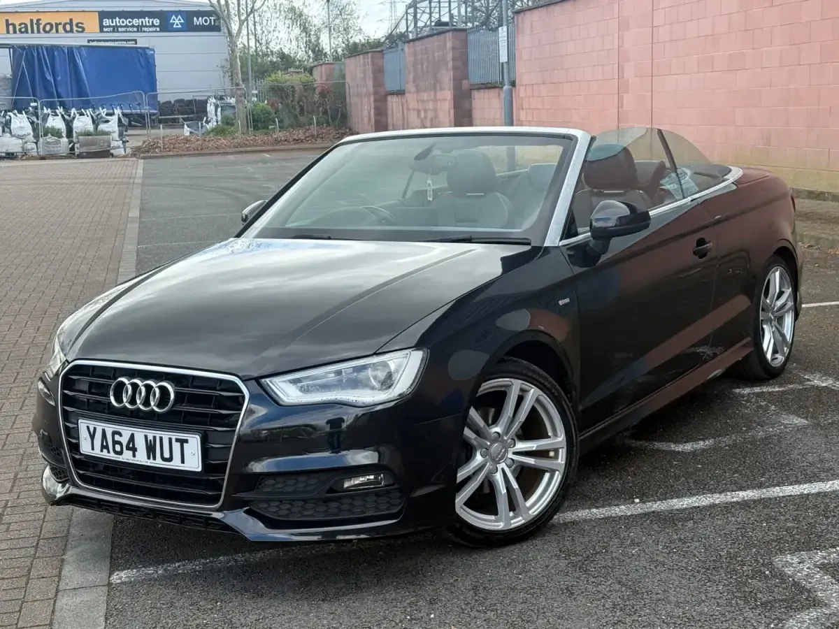 Begagnad Audi A3 Cabriolet S-Line 2015 Svart Cab