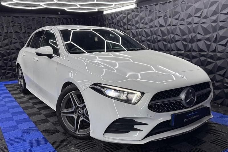 Used Mercedes A200 AMG line 150 HP (110 kW) 2019 White Hatchback
