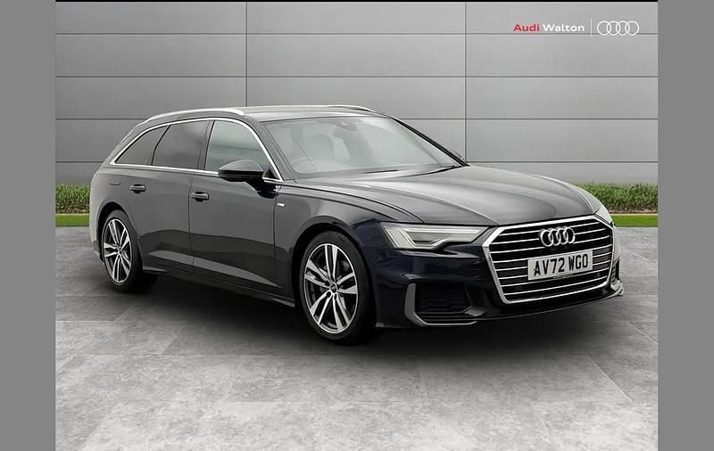Used Audi A6 S-Line 200 HP (147 kW) 2022 Blue Estate