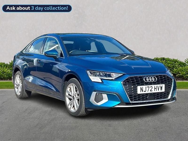Blue Used 2022 Audi A3 Sport Sedan | £19,745 (Fair price) - Image 1/4