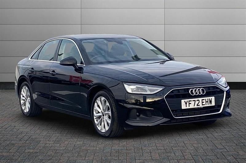 Brilliant black Used 2022 Audi A4 Design Sedan | £20,950 (Super price) - Image 1/4