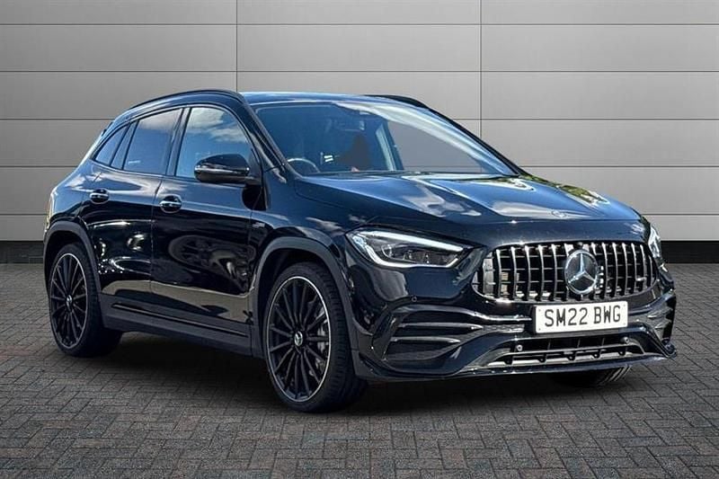 Cosmos black Used 2022 Mercedes GLA35 AMG Premium Plus SUV | £37,333 (Fair price) - Image 1/4