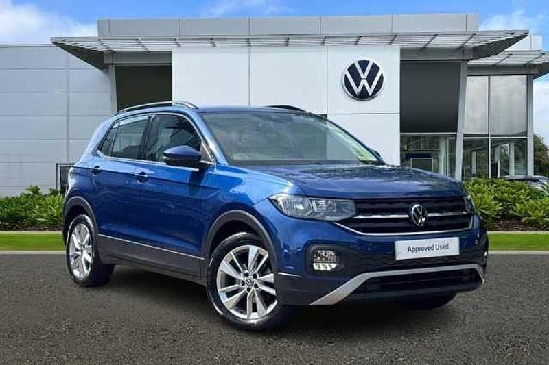 Blue Used 2022 VW T-Cross SE SUV | £15,443 (Fair price) - Image 1/4