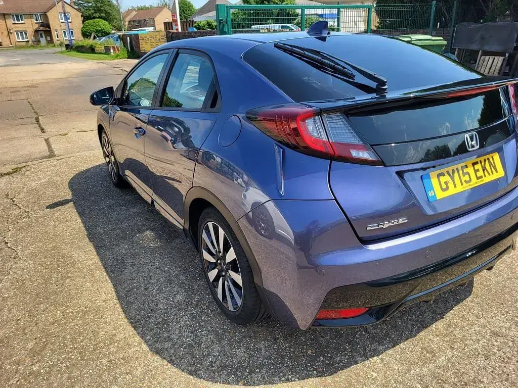 Used Honda Civic SE Plus 2015 Blue Hatchback