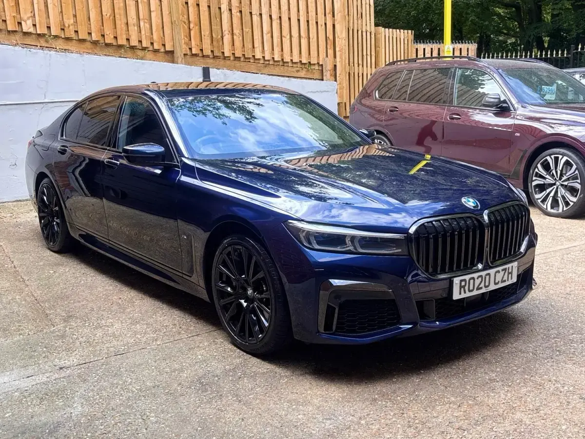 Used BMW 745e M Sport 388 HP (285 kW) 2020 Blue Sedan