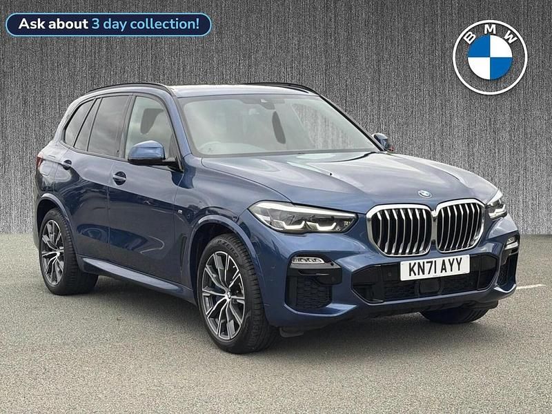 Blue Used 2021 BMW X5 M Sport SUV | £41,299 (Fair price) - Image 1/4